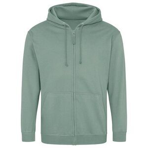 Awdis Mens Full Zip Hoodie / Dusty Green